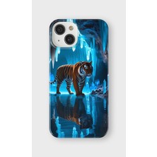Karsu Design iPhone 15 Plus Uyumlu Baskılı Şeffaf Telefon Kılıfı | Koleksiyon: Tiger Energy