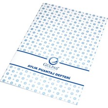 Gülpaş 127 Aylık Puantaj Defteri Orta A6 (12 Li Paket)