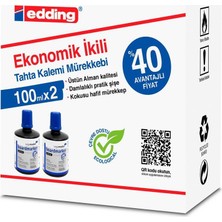 Legamaster Tahta Kalem Mürekkebi Ekonomik 100 Ml Mavi (2 Li Paket)