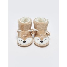 LC Waikiki Lcw Steps Bej 3D Aplike Detaylı Cırt Cırtlı Kız Bebek Ev Botu