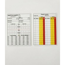 Hakemsizsiniz Ref Hakem Maç Kartı, Su Geçirmez , 0,70MICRON Kalınlık, Paket Içi 5 Adet