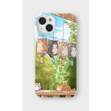 Karsu Design iPhone 14 Uyumlu Baskılı Şeffaf Telefon Kılıfı | Koleksiyon: Anime Animal Characters