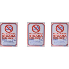 Gülpaş Cm504 Sigara İçilmez Levhası Çıtalı 50X70 Cm (3 Adet)