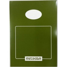  meteksan a4 bloknot karton kapak kareli 50 yaprak (12 li paket)
