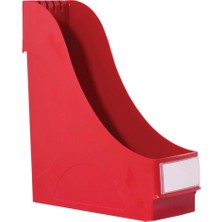  leitz 2425t kutu klasör plastik magazinlik 9.8x31.8x29.1 kırmızı (8 adet)