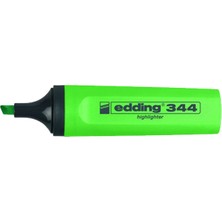 Edding E-344 Fosforlu Kalem Yeşil 10 Lu ED34411 (1 Paket 10 Adet)