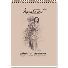 Keskin Color Karatis Eskiz Bloğu (Resim Defteri) Spiralli Art 90 Gram A5 40 Yaprak 481006-99