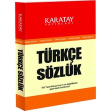 Karatay Yayınları 4E Karatay Türkçe Sözlük Karton Kapak 1.Hamur
