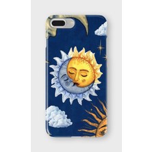 Karsu Design iPhone 6/6s Plus Uyumlu Baskılı Şeffaf Telefon Kılıfı | Koleksiyon: Moon Phases