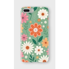 Karsu Design iPhone 8 Plus Uyumlu Baskılı Şeffaf Telefon Kılıfı | Koleksiyon: Vintage Floral