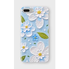 Karsu Design iPhone 8 Plus Uyumlu Baskılı Şeffaf Telefon Kılıfı | Koleksiyon: Pastel Flower Patterns