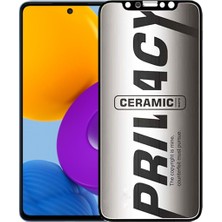 ProPice Prop Samsung Uyumlu M52 Hayalet Ekran Koruyucu Mat Seramik Kırılmaz Cam Gizli
