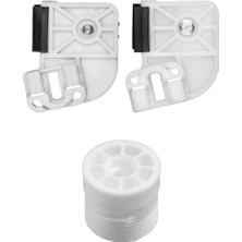 Volkswagen Transporter T5 Için Cam Kriko Plastiği ve Makarası-Sağ-Set