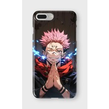 Karsu Design iPhone 8 Plus Uyumlu Baskılı Şeffaf Telefon Kılıfı | Koleksiyon: Anime Style 1