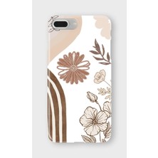 Karsu Design iPhone 7 Plus Uyumlu Baskılı Şeffaf Telefon Kılıfı | Koleksiyon: Minimal Floral Line Art