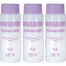 New Favor Oksidan Krem Saç Boya Sıvısı %6'lık 60 ml x 3 Adet