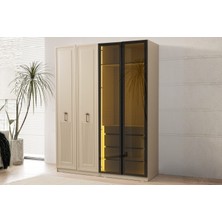 Doressa Teresa 4 Kapılı Reflekte Camlı Gardırop