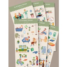 Tiny Stories TR Ev & Dekor Sticker Seti - 6 Sayfa / Ajanda,çıkartma,scrapbook