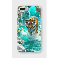 Karsu Design iPhone 6/6s Plus Uyumlu Baskılı Şeffaf Telefon Kılıfı | Koleksiyon: Tiger Energy