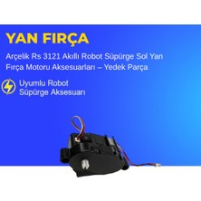 Ümit Maker Arçelik Rs 3121 Akıllı Robot Süpürge Sol Yan Fırça Motoru Aksesuarları – Yedek Parça