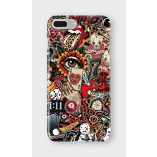 Karsu Design iPhone 8 Plus Uyumlu Baskılı Şeffaf Telefon Kılıfı | Koleksiyon: Drip Art