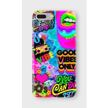 Karsu Design iPhone 7 Plus Uyumlu Baskılı Şeffaf Telefon Kılıfı | Koleksiyon: Neon Light Designs