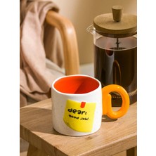 LC Waikiki Lcw Home Karışık Yazı Baskılı Seramik Kupa 450 ml