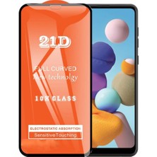 ProPice Prop Samsung Uyumlu A21 Ekran Koruyucu 21D Tam Kaplayan Kavisli