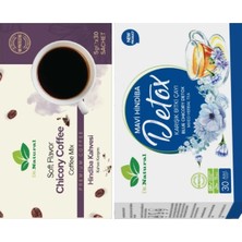 Dr. Natural Hindiba Kahvesi 5 Gr. X30 ve Mavi Hindiba Bitkisel Detox Çayı