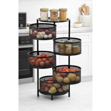 Metal Çok Katlı Sebzelik – K1056 Şık ve Düzenli Mutfak Çözümü