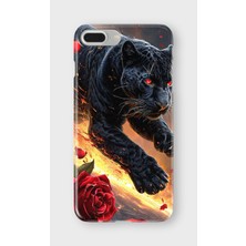 Karsu Design iPhone 6/6s Plus Uyumlu Baskılı Şeffaf Telefon Kılıfı | Koleksiyon: Minimal Black Panther