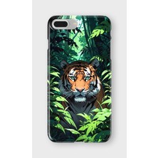 Karsu Design iPhone 7 Plus Uyumlu Baskılı Şeffaf Telefon Kılıfı | Koleksiyon: Jungle Wildlife