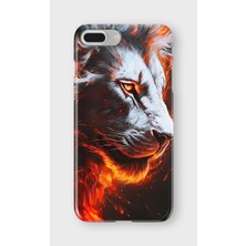 Karsu Design iPhone 6/6s Plus Uyumlu Baskılı Şeffaf Telefon Kılıfı | Koleksiyon: Majestic Lion