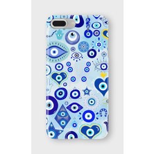 Karsu Design iPhone 6/6s Plus Uyumlu Baskılı Şeffaf Telefon Kılıfı | Koleksiyon: Minimal Evil Eye