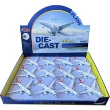 Paradise Sda HW-777-2 2809 Red Cb Işıklı Sesli Metal Yolcu Uçağı (Adet Fiyatıdır) 4523