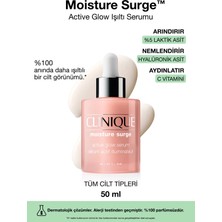 Clinique Moisture Surge™ Active Glow Işıltı Serumu 50ml | C Vitamini, Hyalüronik Asit, Laktik Asit
