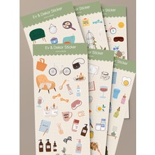 Tiny Stories TR Ev & Dekor Sticker Seti - 6 Sayfa / Ajanda,çıkartma,scrapbook