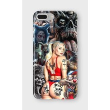 Karsu Design iPhone 8 Plus Uyumlu Baskılı Şeffaf Telefon Kılıfı | Koleksiyon: Drip Art
