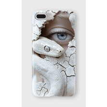 Karsu Design iPhone 7 Plus Uyumlu Baskılı Şeffaf Telefon Kılıfı | Koleksiyon: Aesthetic Snake