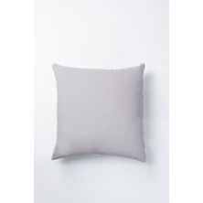 Gri 45X45 cm Kırlent Kılıfı