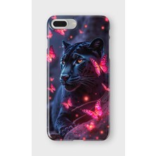 Karsu Design iPhone 7 Plus Uyumlu Baskılı Şeffaf Telefon Kılıfı | Koleksiyon: Minimal Black Panther