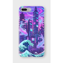 Karsu Design iPhone 7 Plus Uyumlu Baskılı Şeffaf Telefon Kılıfı | Koleksiyon: Vaporwave Retro