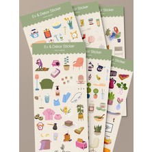 Tiny Stories TR Ev & Dekor Sticker Seti - 6 Sayfa / Ajanda,çıkartma,scrapbook