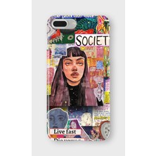 Karsu Design iPhone 8 Plus Uyumlu Baskılı Şeffaf Telefon Kılıfı | Koleksiyon: Energy And Aura