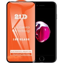ProPice Prop Apple Uyumlu   iPhone 8 Ekran Koruyucu 21D Tam Kaplayan Kavisli Iphone 8-Siyah