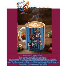 Trabzonspor Anne Kız Özel Isim ve Forma Numaralı Kupa Hediye Tasarım Porselen Bardak