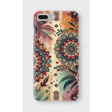 Karsu Design iPhone 6/6s Plus Uyumlu Baskılı Şeffaf Telefon Kılıfı | Koleksiyon: Mandala Art