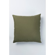 Haki Yeşil 45X45 cm Kırlent Kılıfı