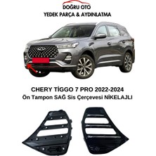 Doğru Oto Chery Tiggo 7 Pro Ön Tampon Sağ Sis Çerçevesi Nikelajlı