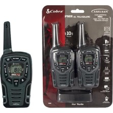 Aselsan PM-865 Titreşimli İkili El Telsizi 10 km Mesafe 8 Kanal + 121 Alt Kanal Dayanıklı Siyah